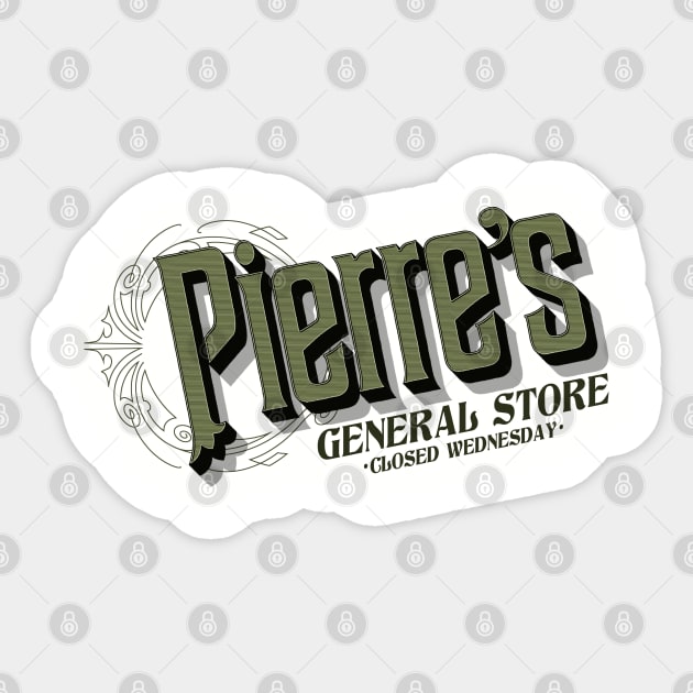 Pierre's General Store Logo | Stardew Valley Logo Sticker by threadbaregaming